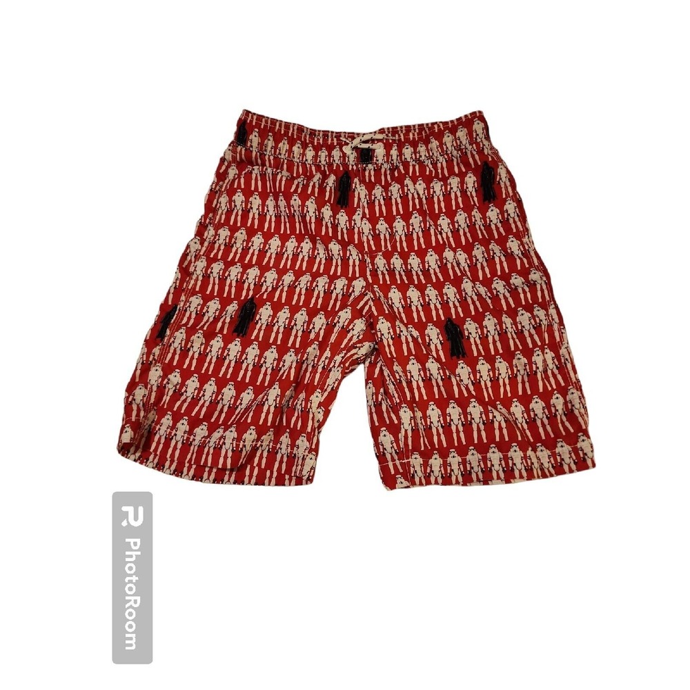 Star Wars Stormtrooper Shorts‎ Novelty Print Red Casual Size 14/16